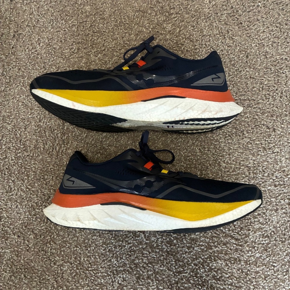 Saucony Endorphin Speed 4 Running Shoes Men 12 Blue Orange Walking S20940-211 - Picture 2 of 8